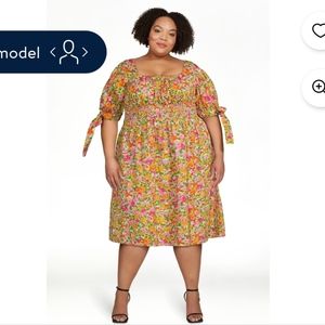 MAKE AN OFFER! Floral Smocked Waist Dress